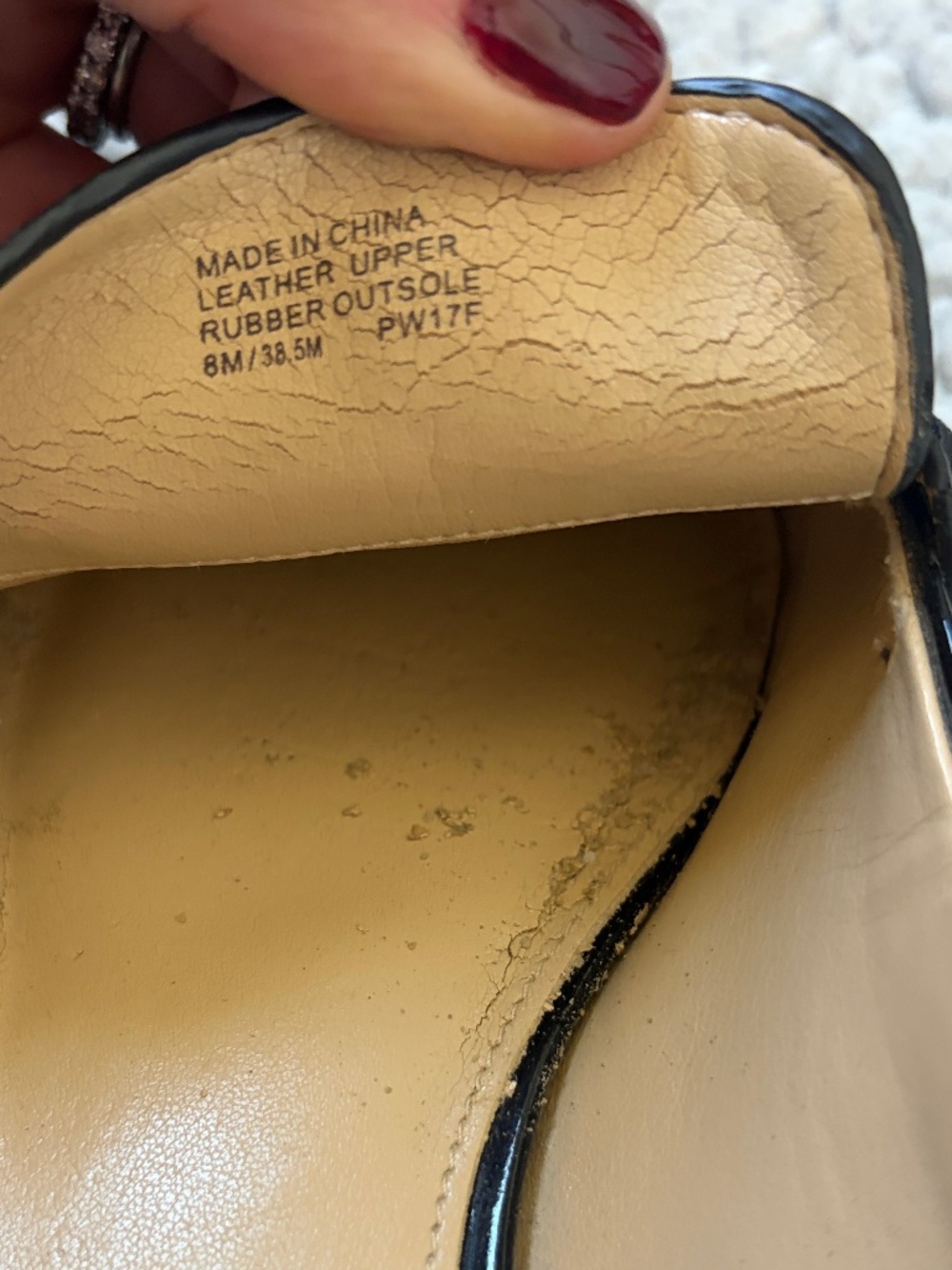 MK Michael Kors Leather Loafers Size 8